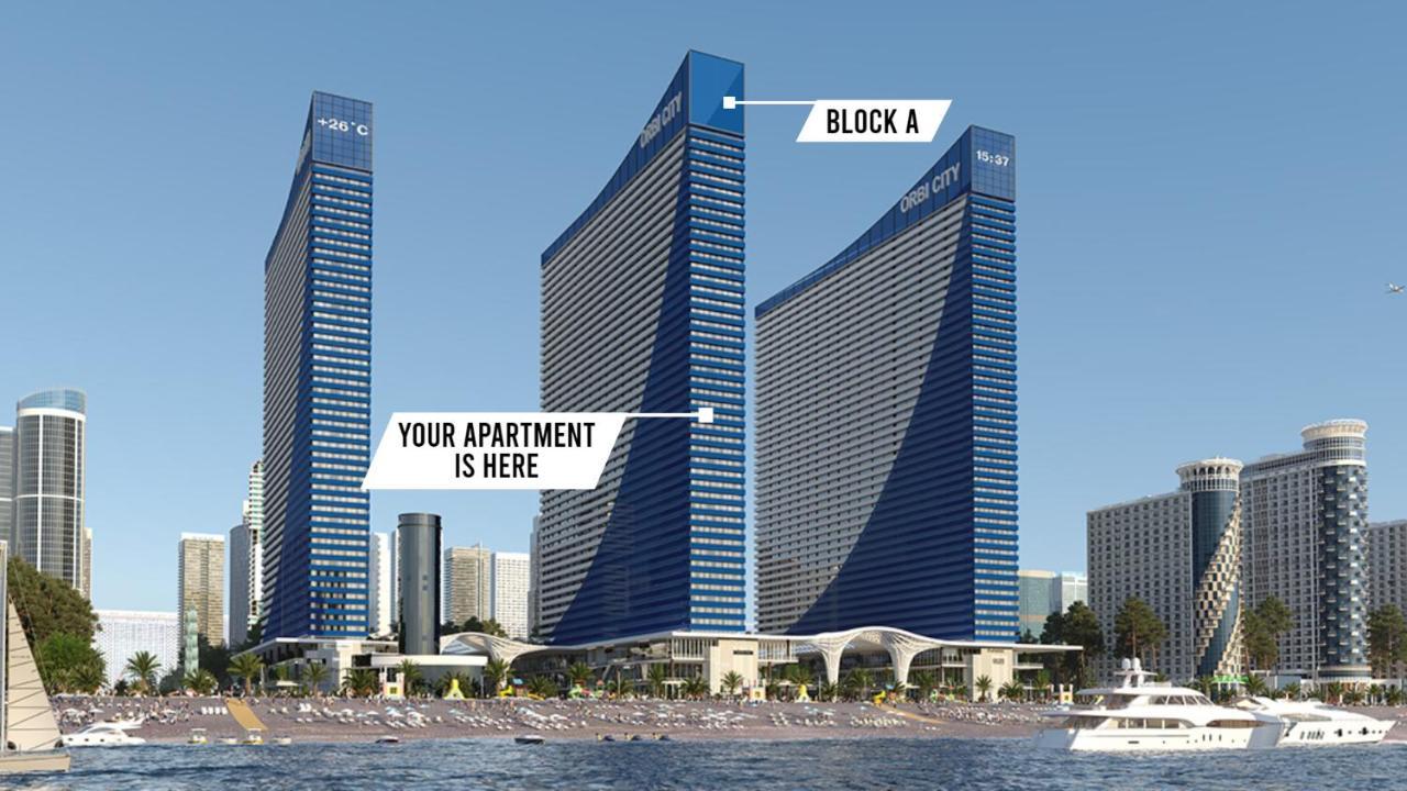 Only Front Sea View, No Side View, Wonderful Panorama, High Floor, Location Guarantee Aparthotel Batumi Exterior foto